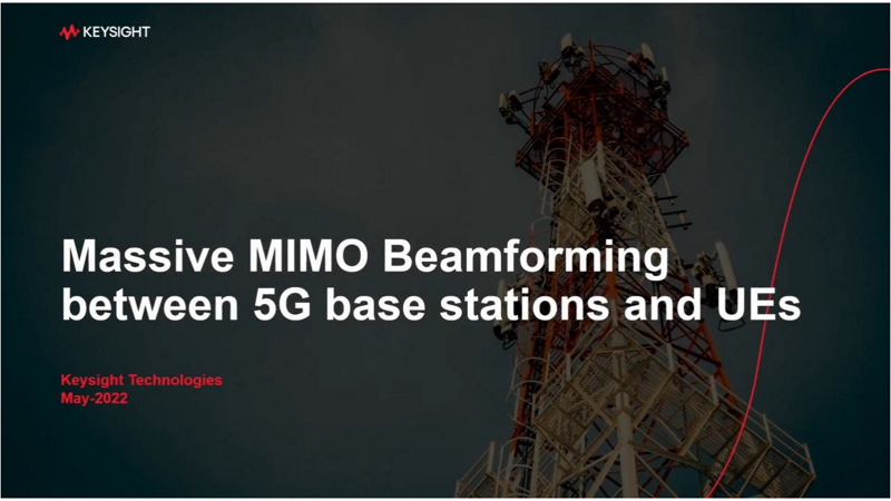 Massive MIMO Beamforming Between 5G Base Stations and UEs